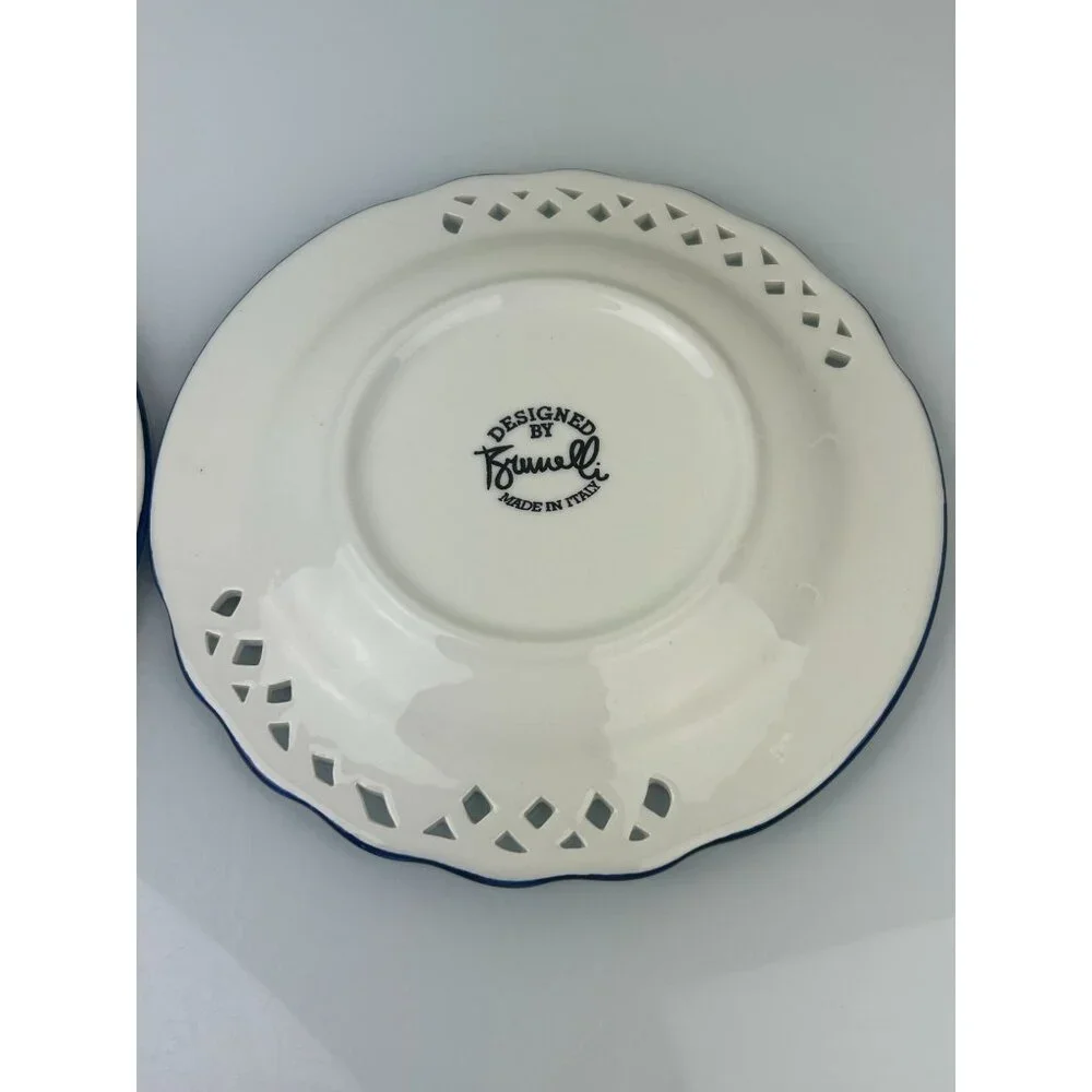 Brunelli Italy Set of 2 Salad Luncheon Plates 8.5